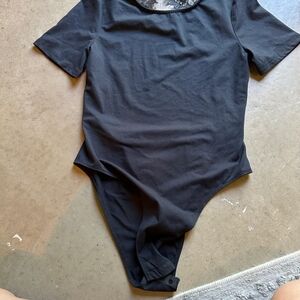 SHEIN black lace body suit size large